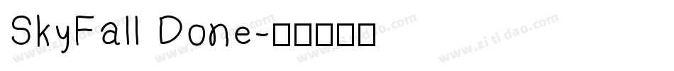 SkyFall Done字体转换
